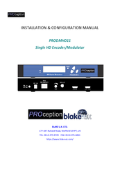 PROception PRODMHD11 Installation & Configuration Manual