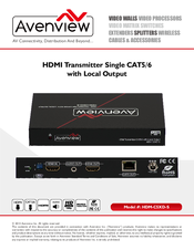 Avenview HDM-C5XD-S Manual