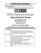 Oki WDS-HDR1520 Operating Manual