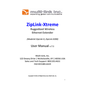 Multi-Link ZipLink?X User Manual