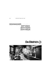 Dedietrich DVF125XA Instructions For Use Manual