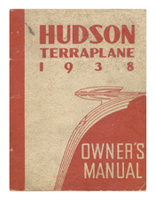 Hudson 1938 Terraplane Owner's Manual