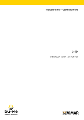 Vimar 21554 Instruction Manual
