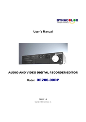 DynaColor DE200-00DP User Manual