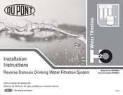 Du Pont QuickTwist WFRO60X-1 Series Installation Instructions Manual