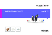 Acto Oticon Instructions For Use Manual