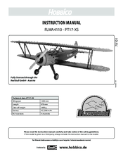 Hobbico FLWA4110 - PT17-XS Instruction Manual