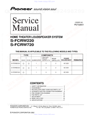 Pioneer S-FCRW220-K Service Manual