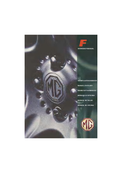 MG F Workshop Manual