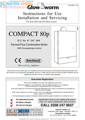 Glow-worm COMPACT 80p Instructions For Use, Installation & Servicing