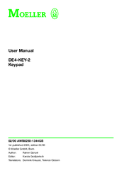 Moeller DE4-KEY-2 User Manual