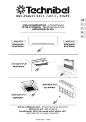 Technibel MTA8FBI0R5I Series Operating Instructions Manual