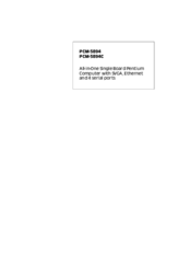 Aaeon PCM-5894 User Manual
