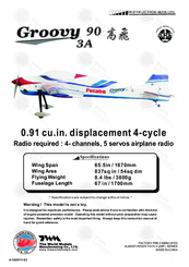 The World Models Manufacturing ALMOST-READY-TO-FLY (ARF) SERIESGroovy 90 3A Instruction Manual