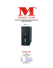 MODE COM MIDI Installation And Handling Manual