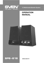 Sven SPS-616 Operation Manual