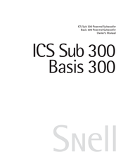 Snell ICS Sub 300 Owner's Manual
