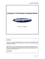 JetLegend T-45 Goshawk Assembly Manual