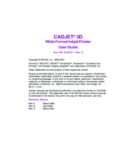 Encad CADJET 3D User Manual