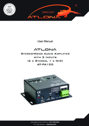 Atlona AT-PA100 User Manual