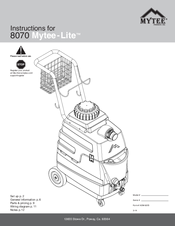 Mytee 8070 Mytee-Lite Instruction Manual