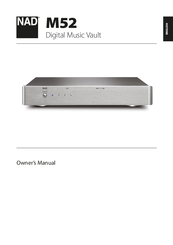 NAD M52 Owner's Manual