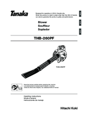Hitachi Koki Tanaka THB-260PF Handling Instructions Manual