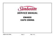 Sunbeam EM4820 Cafe Crema II Manuals 