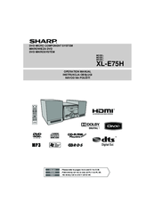Sharp XL-E75H Operation Manual