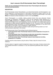 PTE Smart ThermoGraph User Manual