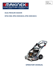 Makinex DPW-2500-0AHU Operator's Manual