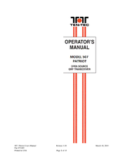Ten-Tec 507 Patriot Operator's Manual