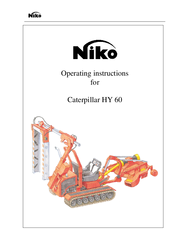 Niko Caterpillar HY 60 Operating Instructions Manual
