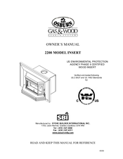 Gas & Wood 2200 Owner's Manual