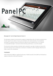 Birch Carisma User Manual