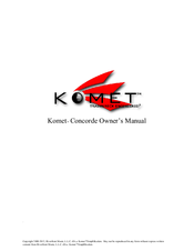 Komet Concorde Owner's Manual