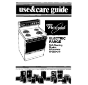 Whirlpool RF385PXW Use And Care Manual
