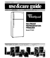 Whirlpool ETl8ZK Use And Care Manual