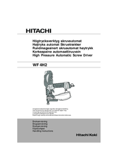 Hitachi WF 4H2 Handling Instructions Manual