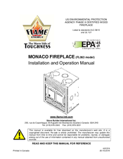 FLAME Energy MONACO FL063 Installation And Operation Manual