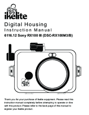 Ikelite DSC-RX100M3/B Instruction Manual