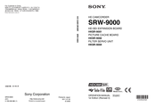 Sony SRW-9000 Operation Manual