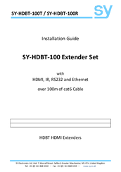 Sy SY-HDBT-100T Installation Manual