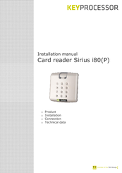 Keyprocessor Sirius i80 Installation Manual