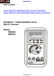 Extech Instruments MultiMaster MM570A User Manual