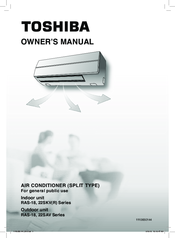 Toshiba RAS-18 22SKV(R) Series Owner's Manual