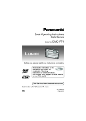 Panasonic Lumix DMC-FT4 Basic Operating Instructions Manual