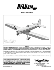 GREAT PLANES Ryan STA EP Instruction Manual