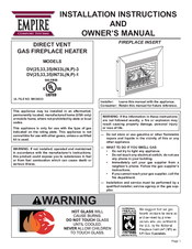 Empire DV(33,35)IN33(N,P)-4 Installation Instructions And Owner's Manual