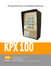EMX Industries, Inc. KPX 100 Programming And Installation Manual